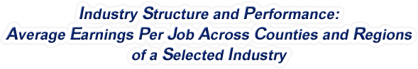 Nebraska - Average Earnings Per Job Across Counties and Regions of a Selected Industry