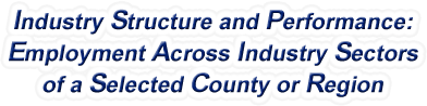 Nebraska - Employment Across Industry Sectors of a Selected County or Region